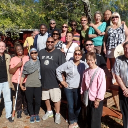 CVCL students, mentors and staff pose for a photo at Enchanted Hills camp