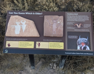 An installation of tactile models designed by MAD Lab at the Fremont Indian State Park in Utah