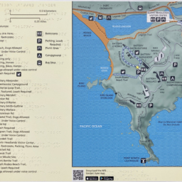Tactile and Braille map of Battery Alexander Park