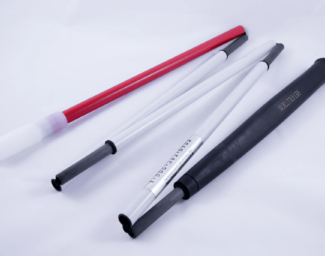 A Revolution graphite folding cane