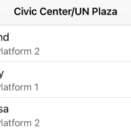 Live BART A screenshot of the Live BART app on iPhone