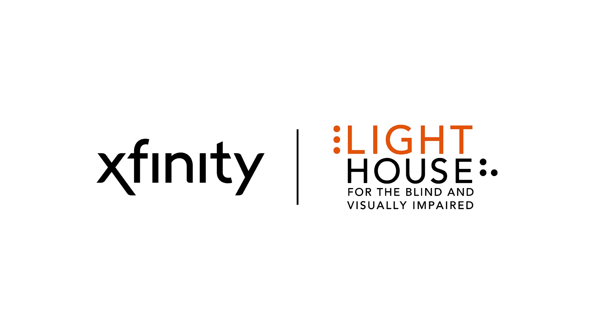 A composite of the Xfinity and LightHouse logos