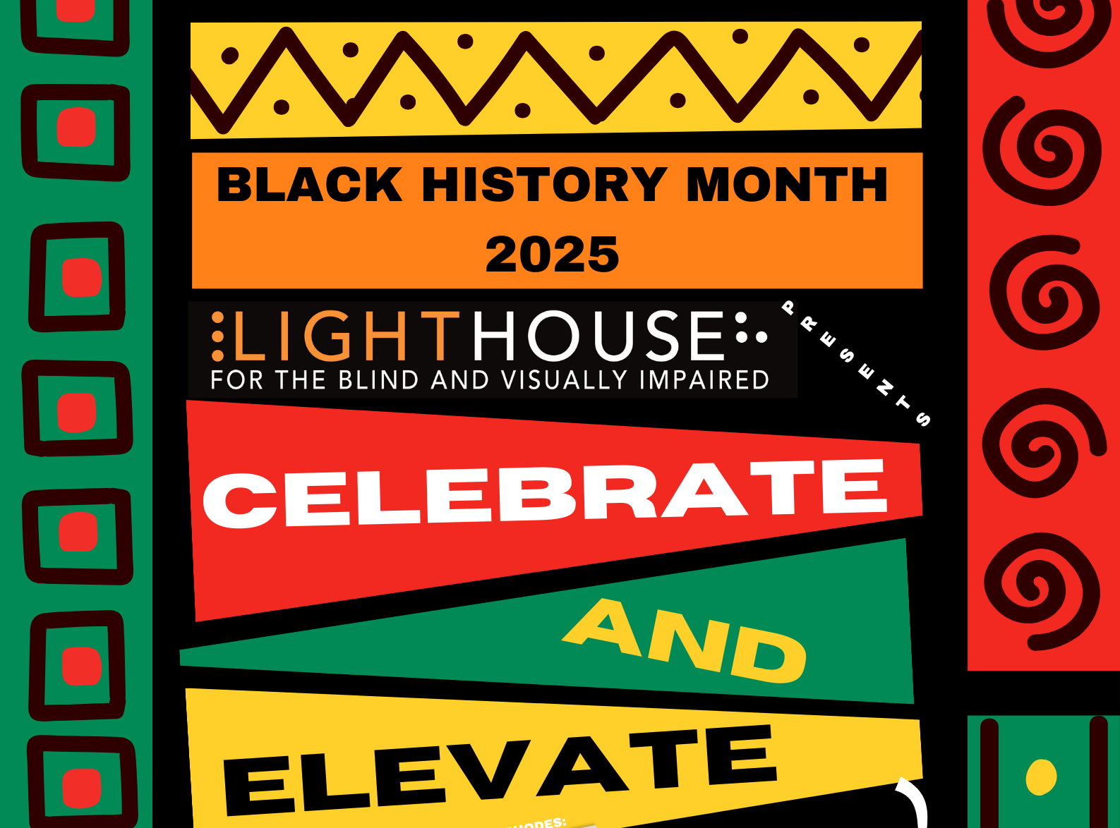  Postcard advertising the Black History Month celebration at LightHouse