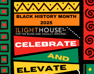Postcard advertising the Black History Month celebration at LightHouse
