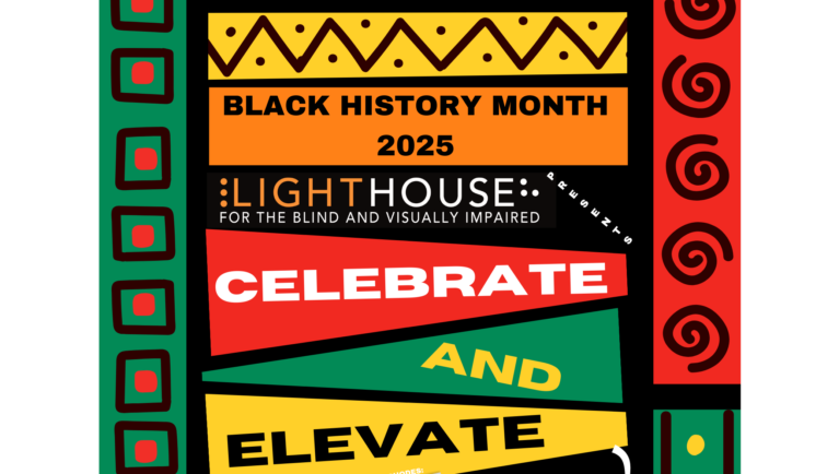 Postcard advertising the Black History Month celebration at LightHouse