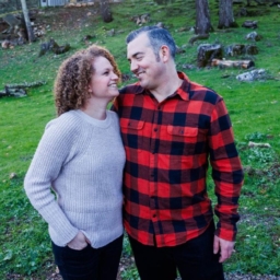 Enchanted Hills chef Matthew Beard and his wife Kristen, a former Enchanted Hills counselor, pause while on a walk on the grounds of Enchanted Hills on Mount Veeder outside Napa on Friday, Feb. 7. The camp was built for blind and low-vision people of all ages. Matthew Beard is legally blind.