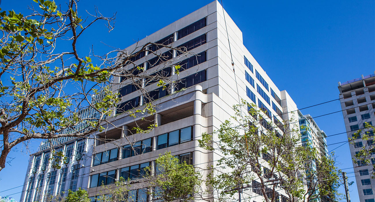 The front facade of The Lighthouse Building, our new headquarters at 1155 Market Street.
