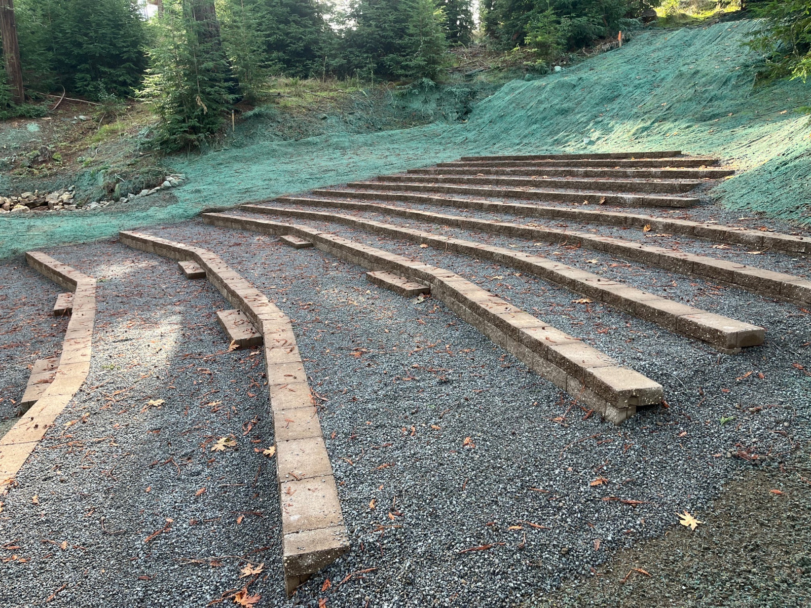 EHC Benches Brand-new wooden benches installed at Redwood Grove at EHC